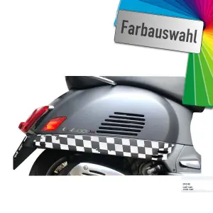 Flaggenmuster für Seitenteile Vespa GTS