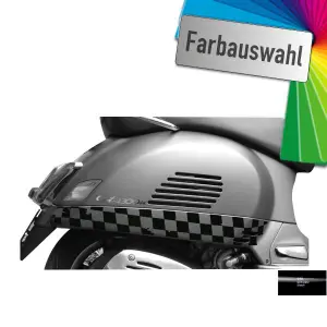 Flaggenmuster für Seitenteile Vespa GTS
