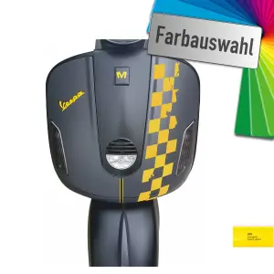 Flaggenmuster für Beinschild, Vespa GTS