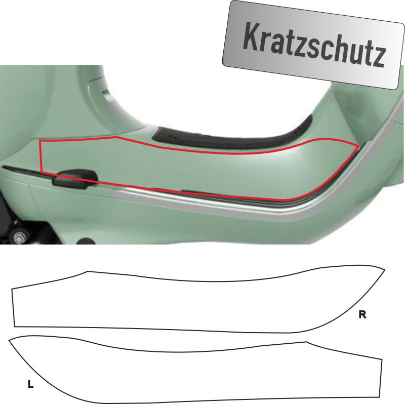 Lackschutzfolie Trittbrett Vespa Primavera